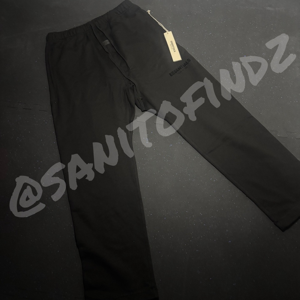 Essentials Black Sweatpants for Men